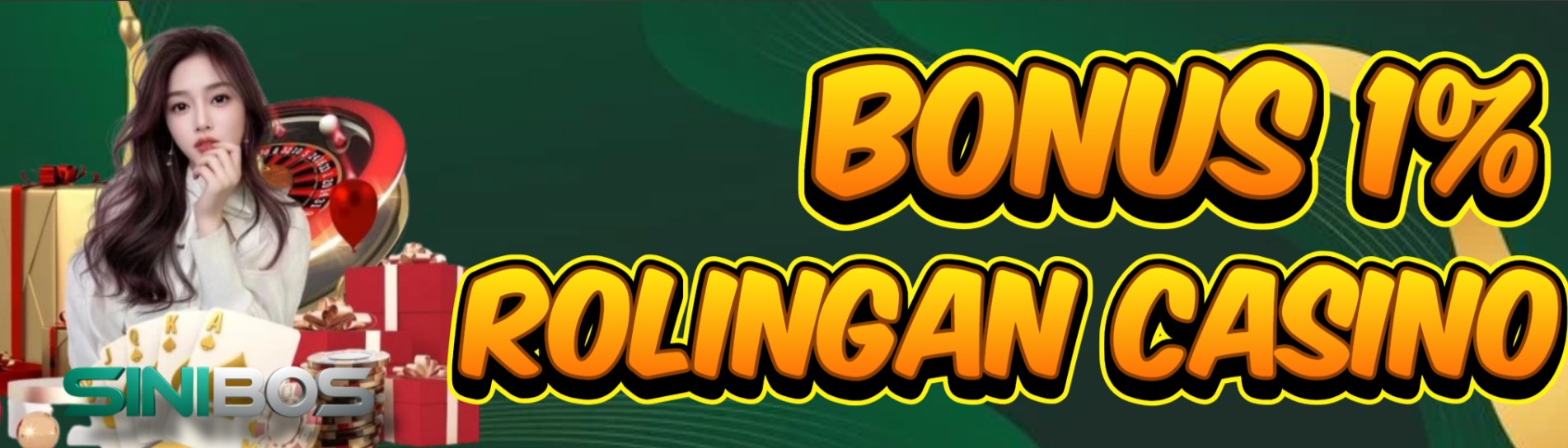 BONUS ROLLINGAN CASINO 1%