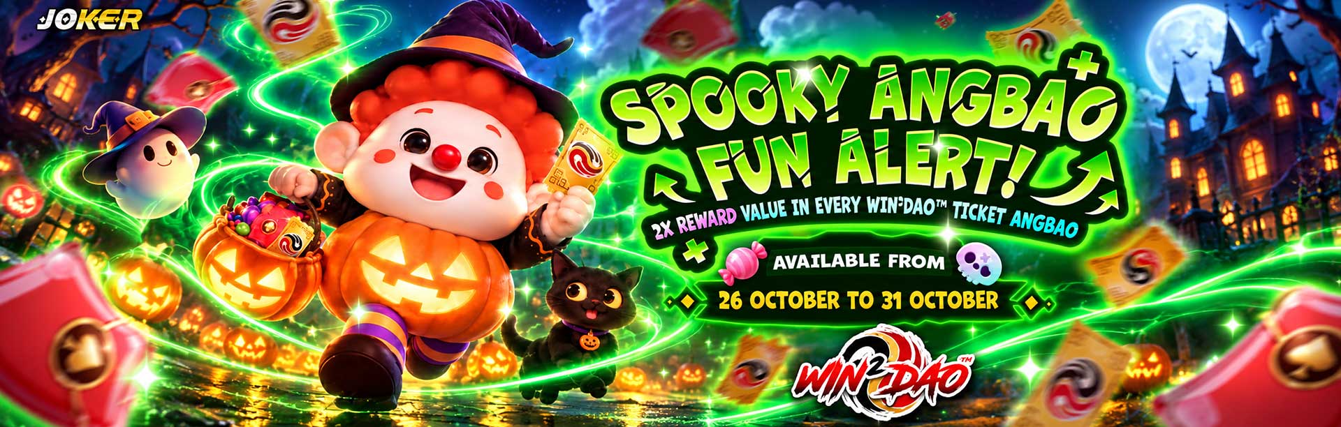 4DBOS - Spooky Angbao Fun Alert Joker