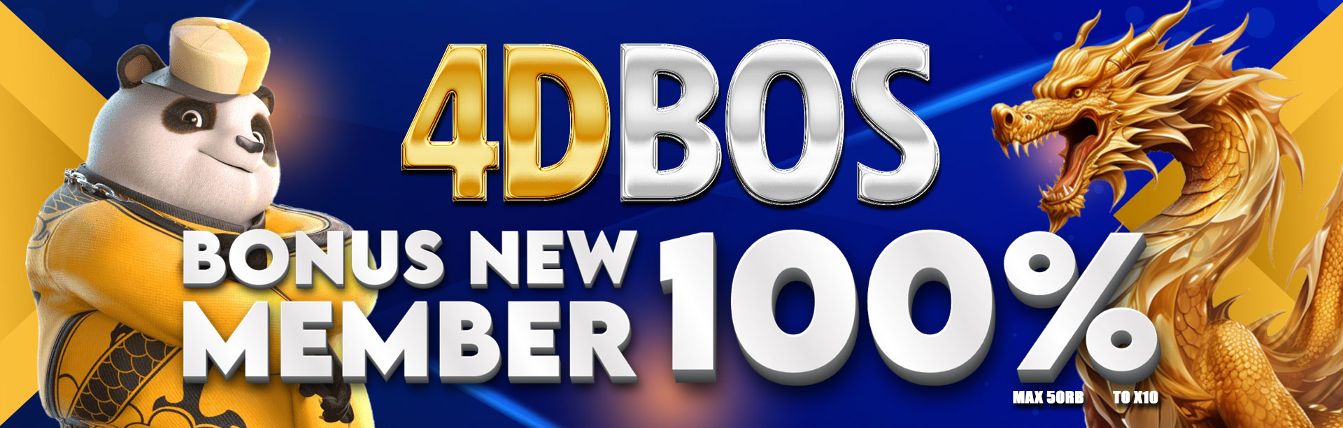 4DBOS - Bonus New Member 100%